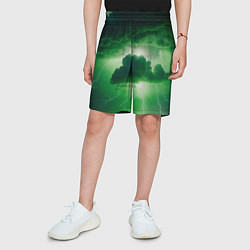 Шорты детские Зелёный гром, цвет: 3D-принт — фото 2