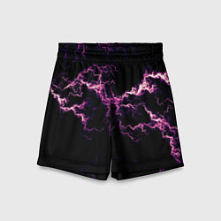 Шорты детские Lightning pink glow, цвет: 3D-принт