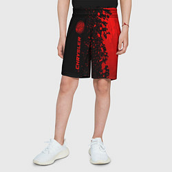 Шорты детские Chrysler - red gradient по-вертикали, цвет: 3D-принт — фото 2