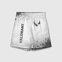 Шорты детские Valorant - white gradient вертикально, цвет: 3D-принт