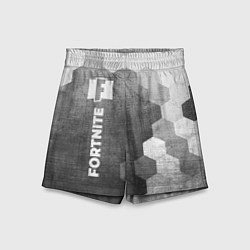 Шорты детские Fortnite - grey gradient по-вертикали, цвет: 3D-принт