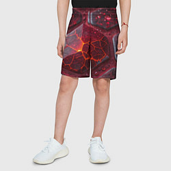 Шорты детские Горящие рубины, цвет: 3D-принт — фото 2