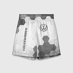 Шорты детские Volkswagen - white gradient вертикально, цвет: 3D-принт