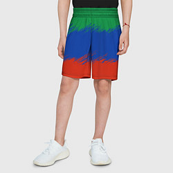 Шорты детские Дагестанские цвета, цвет: 3D-принт — фото 2