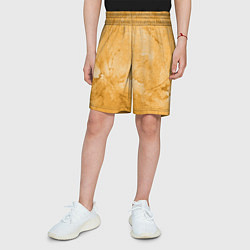 Шорты детские Абстракция - bright yellow, цвет: 3D-принт — фото 2