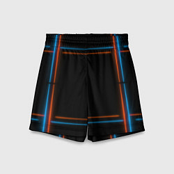 Детские шорты Neon black red blue
