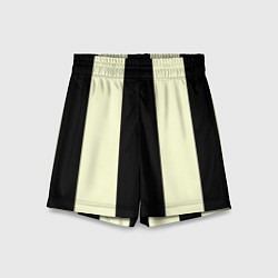 Шорты детские Color black beige line, цвет: 3D-принт