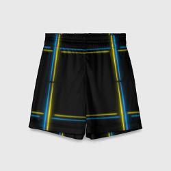 Детские шорты Neon yellow blue
