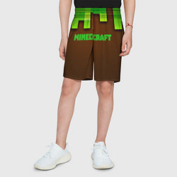 Шорты детские Minecraft forever, цвет: 3D-принт — фото 2