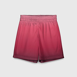 Детские шорты Градиент гранатовый