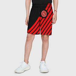 Шорты детские Ajax геометрия, цвет: 3D-принт — фото 2