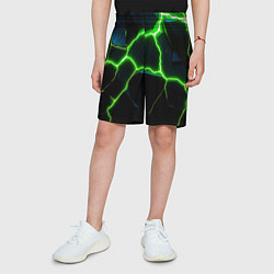 Шорты детские Green split, цвет: 3D-принт — фото 2