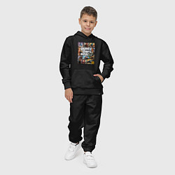 Костюм хлопковый детский GTA5, цвет: черный — фото 2