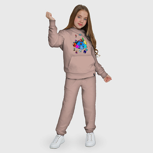Детский костюм AMONG US / Пыльно-розовый – фото 3