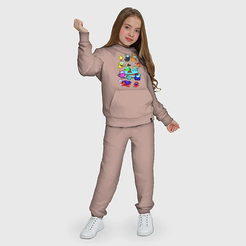 Детский костюм AMONG US / Пыльно-розовый – фото 3