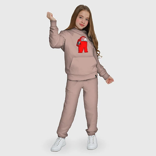 Детский костюм Among Us Impostor Gun Red / Пыльно-розовый – фото 3