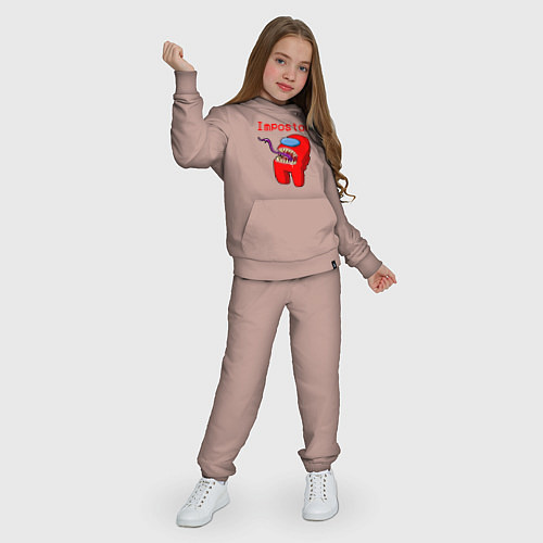 Детский костюм AMONG US - IMPOSTOR / Пыльно-розовый – фото 3