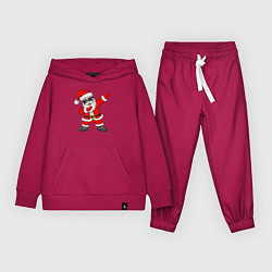 Костюм хлопковый детский Dabing Santa, цвет: маджента