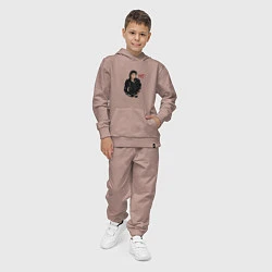 Костюм хлопковый детский BAD Майкл Джексон, цвет: пыльно-розовый — фото 2