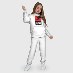 Костюм хлопковый детский Judo, цвет: белый — фото 2