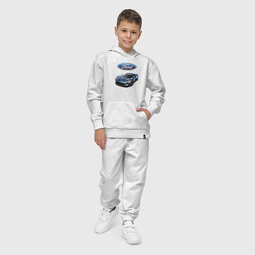 Детский костюм Ford - legendary racing team! / Белый – фото 4