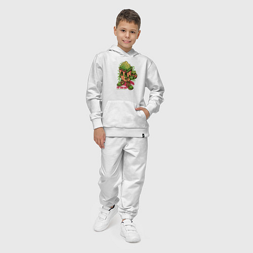 Детский костюм Попкорн со скейтом / Белый – фото 4
