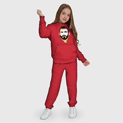 Костюм хлопковый детский Benzema Style, цвет: красный — фото 2