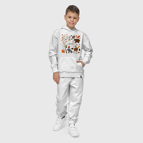 Детский костюм SET OF FOREST ANIMALS / Белый – фото 4