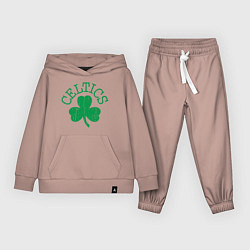 Костюм хлопковый детский Basketball - Celtics, цвет: пыльно-розовый