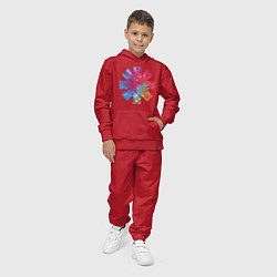 Костюм хлопковый детский RHCP Color, цвет: красный — фото 2