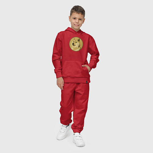 Детский костюм Пёсик Доге в круге / Красный – фото 4