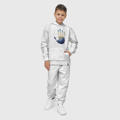Детский костюм Отпечаток ладони Кратоса / Белый – фото 4