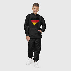 Костюм хлопковый детский Сердце - Германия, цвет: черный — фото 2