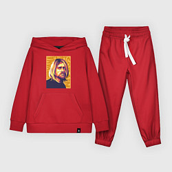 Костюм хлопковый детский Nirvana - Cobain, цвет: красный