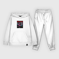 Костюм хлопковый детский Toyota Celica GT-S Night Tokyo, цвет: белый