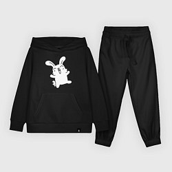 Костюм хлопковый детский Happy Bunny, цвет: черный