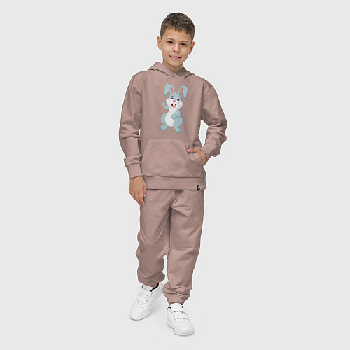 Детский костюм Привет от кролика / Пыльно-розовый – фото 4