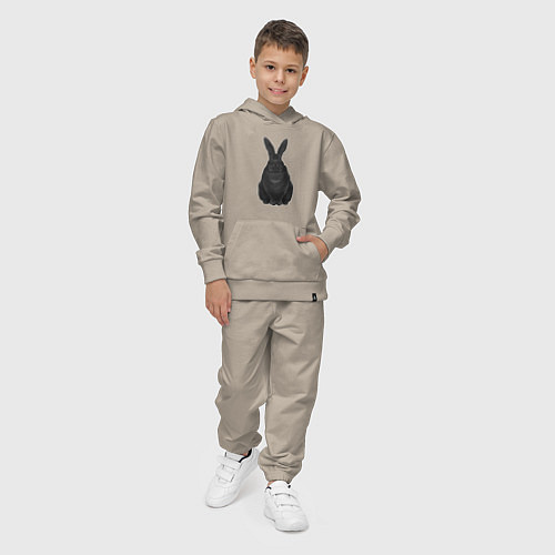Детский костюм Черный водяной кролик - 2023 / Миндальный – фото 4