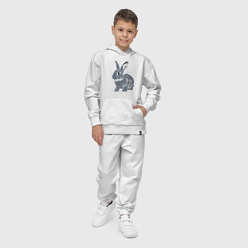 Детский костюм 2023 год - год голубого кролика / Белый – фото 4