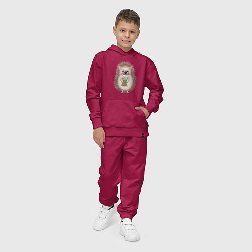 Детский костюм Ёжик с букетом ромашек / Маджента – фото 4