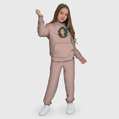 Детский костюм Ёлка девушка - хуманизация / Пыльно-розовый – фото 3