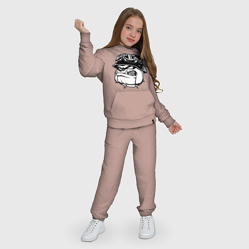 Детский костюм Evil bulldog head / Пыльно-розовый – фото 3