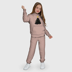 Костюм хлопковый детский Котоёлка, цвет: пыльно-розовый — фото 2