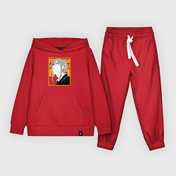 Костюм хлопковый детский Человек-бензопила - Макима, цвет: красный