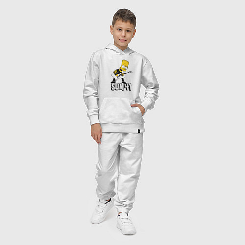 Детский костюм Sum41 Барт Симпсон рокер / Белый – фото 4