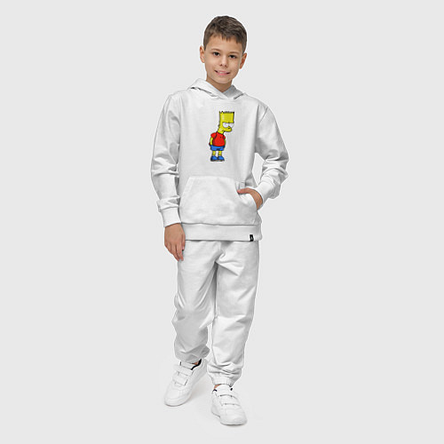 Детский костюм Недовольный Барт / Белый – фото 4