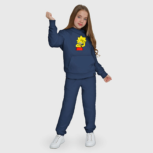 Детский костюм Лиза Симпсон недовольна / Тёмно-синий – фото 3