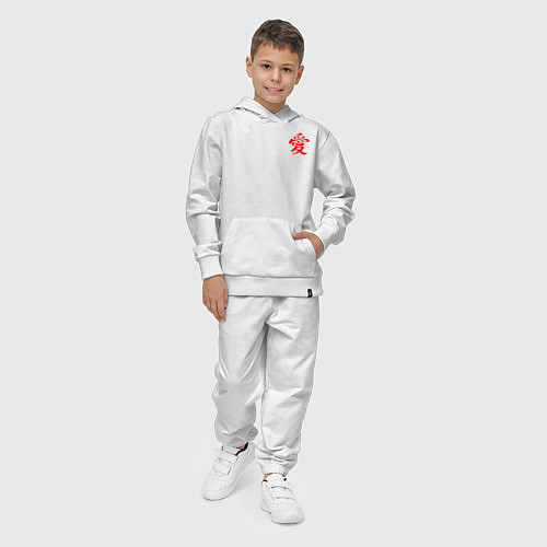 Детский костюм Кандзи Любовь / Белый – фото 4