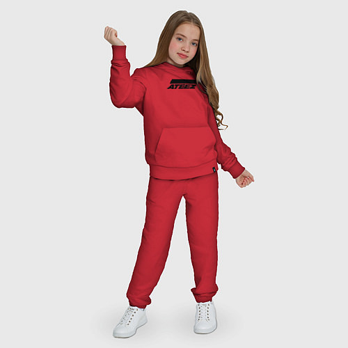 Детский костюм Ateez big logo / Красный – фото 3