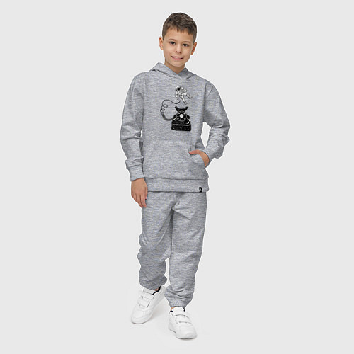 Детский костюм Космонавт и телефон / Меланж – фото 4